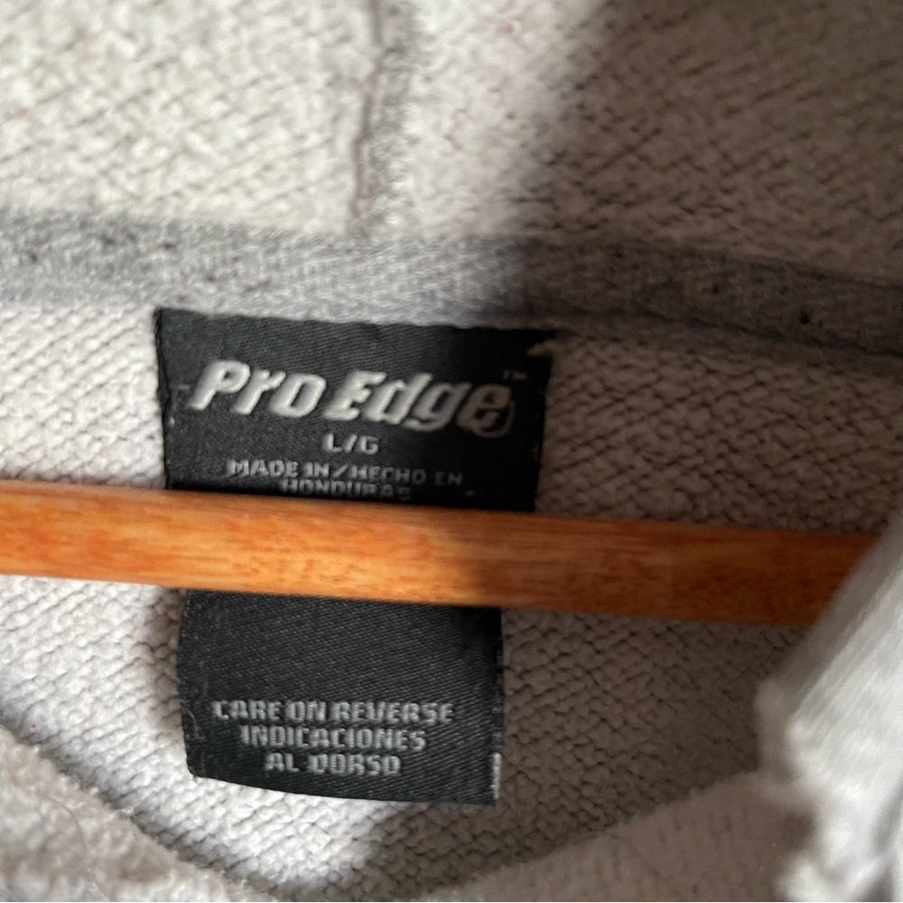 Vintage Pro Edge Oregon Ducks Grey Hoodie Sweatshirt Size Large - Picture 5 of 8